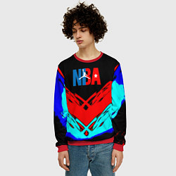 Свитшот мужской NBA краски геометрия, цвет: 3D-красный — фото 2