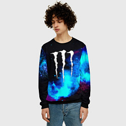 Свитшот мужской Monster energy космос, цвет: 3D-черный — фото 2