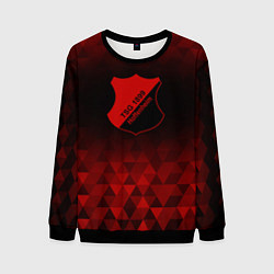 Свитшот мужской Hoffenheim red poly, цвет: 3D-черный