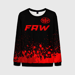 Мужской свитшот FAW - red gradient посередине