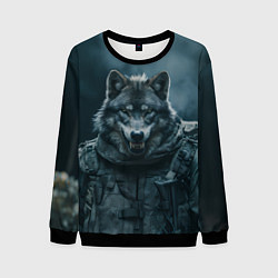 Мужской свитшот Солдат волк