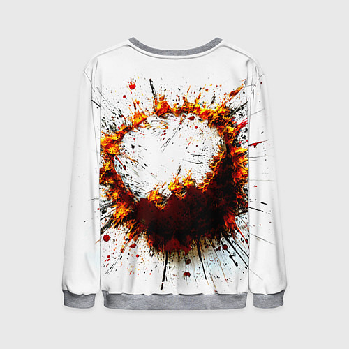 Мужской свитшот Футбольный мяч на белом / 3D-Меланж – фото 2