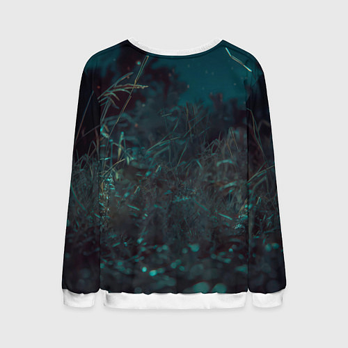 Мужской свитшот Сектор газа ночной фон / 3D-Белый – фото 2