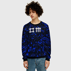 Свитшот мужской Depeche Mode blue energy, цвет: 3D-черный — фото 2