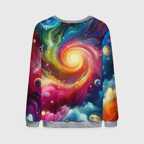 Мужской свитшот Funny dalmatian puppy - ai art / 3D-Меланж – фото 2