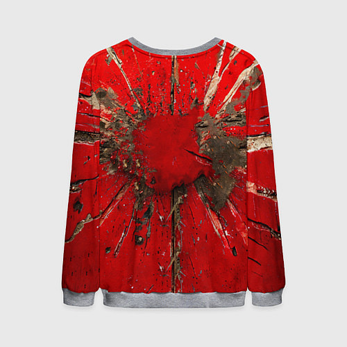 Мужской свитшот Кикбоксеркие перчатки в красном / 3D-Меланж – фото 2