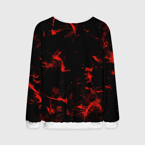 Мужской свитшот Color red black / 3D-Белый – фото 2