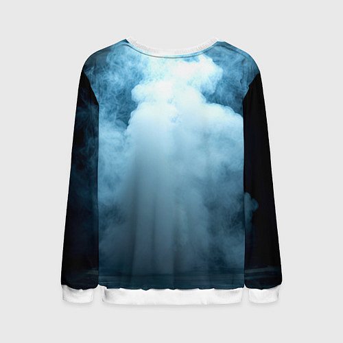 Мужской свитшот Боксерская груша в дыму / 3D-Белый – фото 2