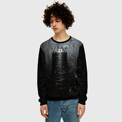 Свитшот мужской Черная боксерская груша, цвет: 3D-черный — фото 2
