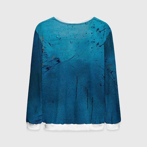 Мужской свитшот Бойцовские перчатки на синем / 3D-Белый – фото 2