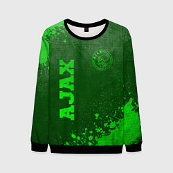 Свитшот мужской Ajax - green gradient вертикально, цвет: 3D-черный