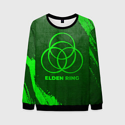 Мужской свитшот Elden Ring - green gradient