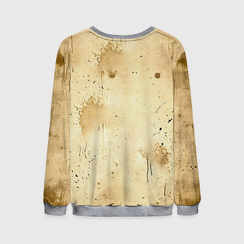 Мужской свитшот Брюс Ли на бежевом / 3D-Меланж – фото 2