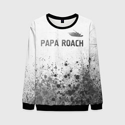 Свитшот мужской Papa Roach - white gradient посередине, цвет: 3D-черный