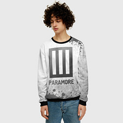 Свитшот мужской Paramore - white gradient, цвет: 3D-черный — фото 2
