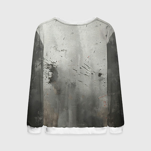 Мужской свитшот Дастин Порье на сером / 3D-Белый – фото 2