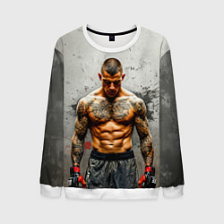 Мужской свитшот Дастин Порье на сером