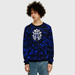 Свитшот мужской Nickelback blue energy, цвет: 3D-черный — фото 2