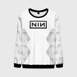 Мужской свитшот Nine Inch Nails white poly