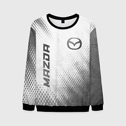 Мужской свитшот Mazda - white gradient вертикально