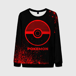 Мужской свитшот Pokemon - red gradient