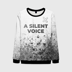 Мужской свитшот A Silent Voice - white gradient посередине