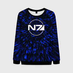 Мужской свитшот Mass Effect blue energy