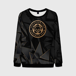 Свитшот мужской Leicester City golden poly, цвет: 3D-черный