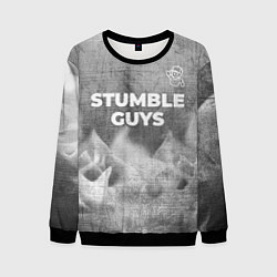 Мужской свитшот Stumble Guys - grey gradient посередине