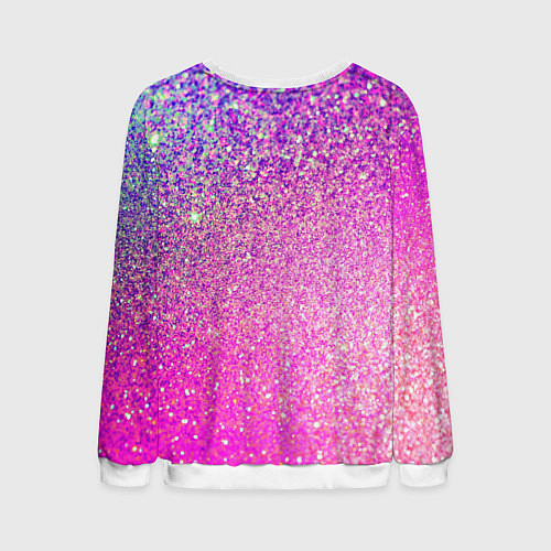 Мужской свитшот Inzoi лого и розовые блестки / 3D-Белый – фото 2