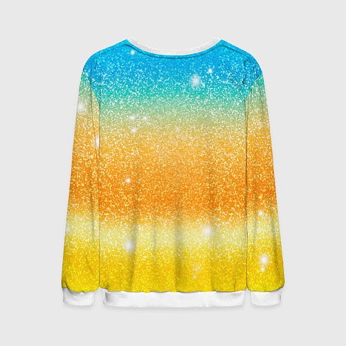 Мужской свитшот Inzoi лого и блестки / 3D-Белый – фото 2