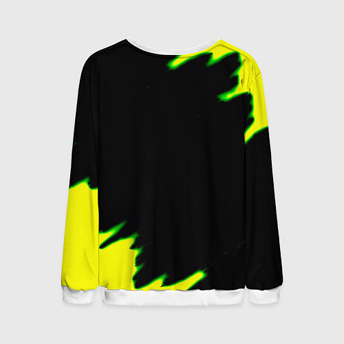 Мужской свитшот Кислотный монстр энерджи / 3D-Белый – фото 2