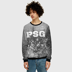 Свитшот мужской PSG - grey gradient посередине, цвет: 3D-черный — фото 2