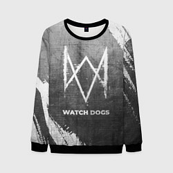 Свитшот мужской Watch Dogs - grey gradient, цвет: 3D-черный