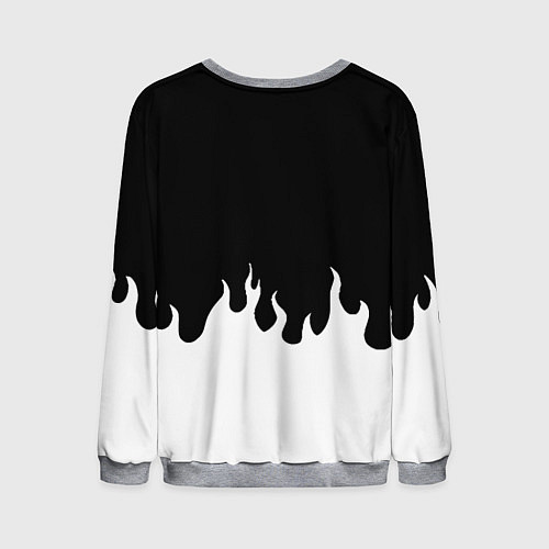 Мужской свитшот Monster energy red logo / 3D-Меланж – фото 2