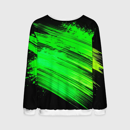 Мужской свитшот Юрий Хой с микрофоном / 3D-Белый – фото 2