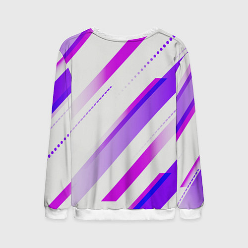 Мужской свитшот Color white pink / 3D-Белый – фото 2