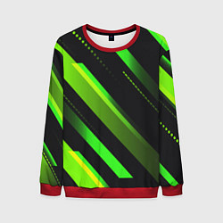Свитшот мужской Color black green, цвет: 3D-красный