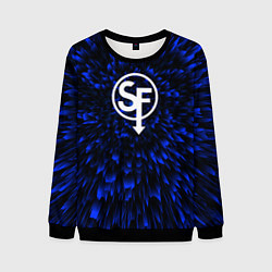 Свитшот мужской Sally Face blue energy, цвет: 3D-черный