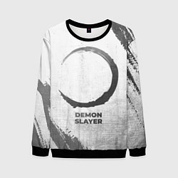 Мужской свитшот Demon Slayer - white gradient