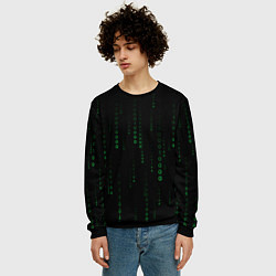 Свитшот мужской Color black green, цвет: 3D-черный — фото 2