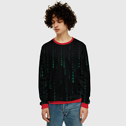 Свитшот мужской Color black turquoise, цвет: 3D-красный — фото 2