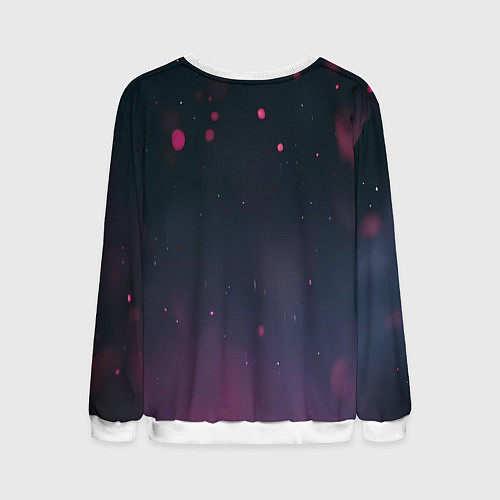 Мужской свитшот Красный череп в скафандре космонавта / 3D-Белый – фото 2