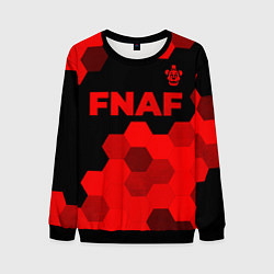 Свитшот мужской FNAF - red gradient посередине, цвет: 3D-черный