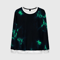 Свитшот мужской The color is turquoise, цвет: 3D-белый
