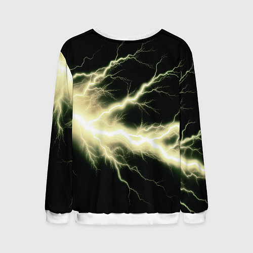 Мужской свитшот Lightning yellow / 3D-Белый – фото 2