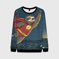 Мужской свитшот Ленивец-супергерой