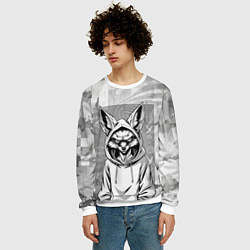 Свитшот мужской Фенек в балахоне, цвет: 3D-белый — фото 2