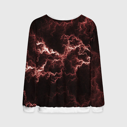 Мужской свитшот Lightning red / 3D-Белый – фото 2