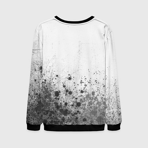 Мужской свитшот Bayer 04 - white gradient посередине / 3D-Черный – фото 2